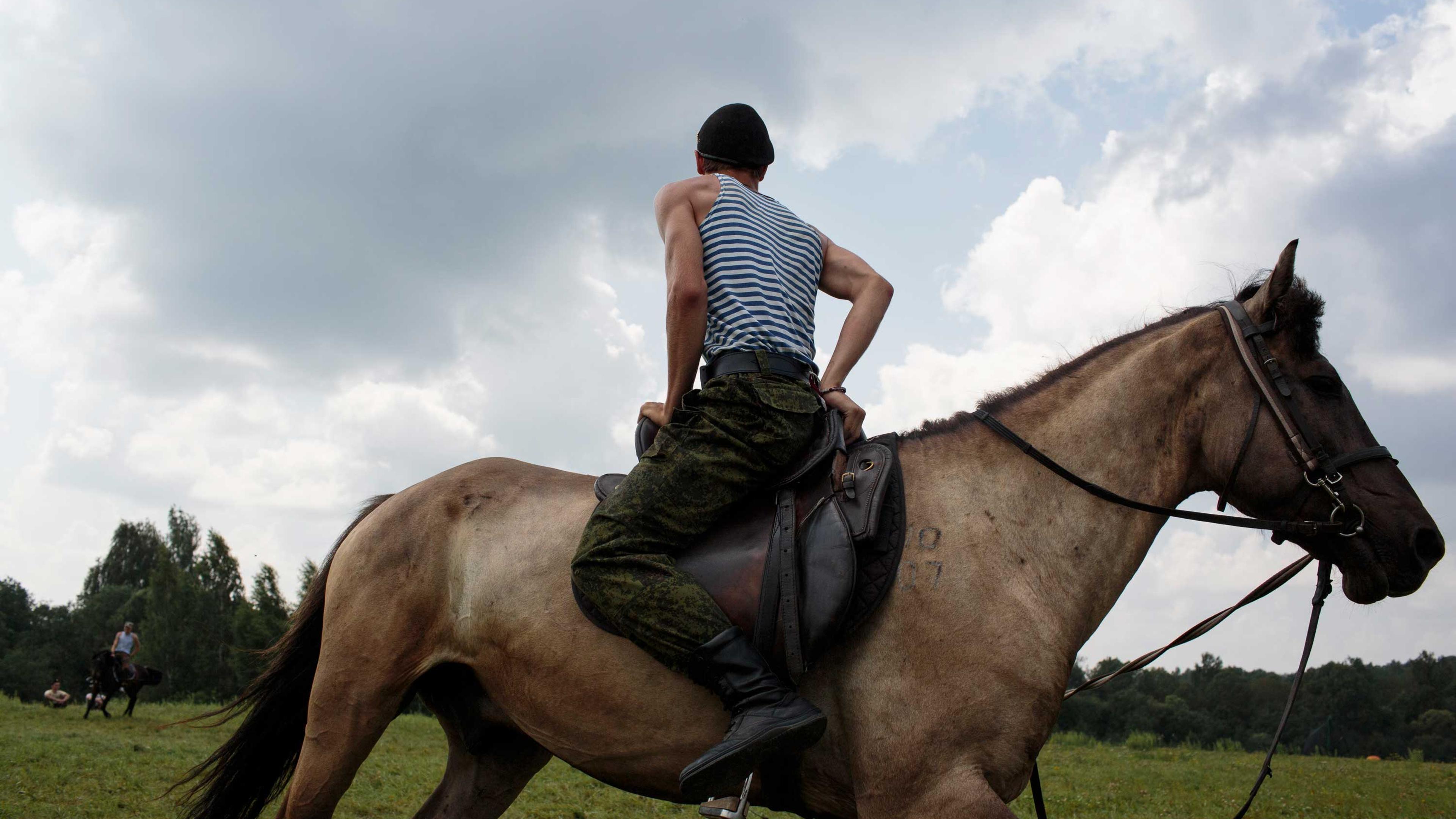 The Historical War Camp in Borodino, Russia.